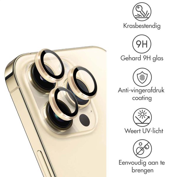 imoshion 2 Pack Camera lens protector iPhone 14 Pro / 14 Pro Max - Goud