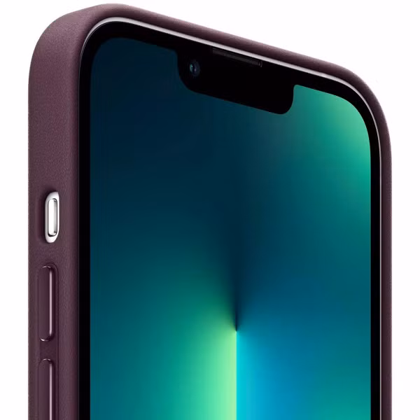 Apple Leather Backcover MagSafe Apple iPhone 13 Pro - Dark Cherry