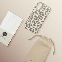 Selencia Sabi Back Cover Panther Print with MagSafe Apple iPhone 17 - Soft Ivory