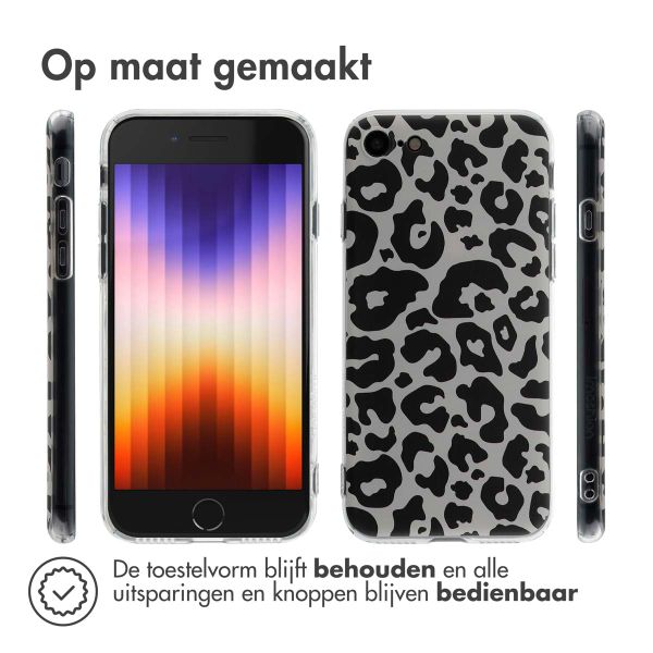 imoshion Design hoesje Apple iPhone SE (2022 / 2020) / 8 / 7 - Leopard Transparent