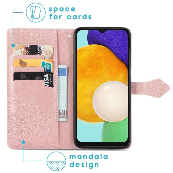 imoshion Mandala Bookcase Samsung Galaxy A13 (5G) / A04s - Rosé Goud