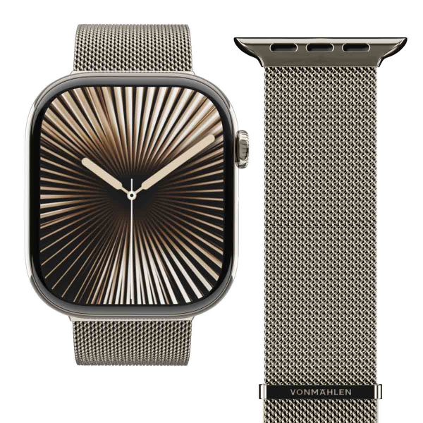 Vonmählen Milanese Loop 2 bandje Apple Watch | 38/40/41/42 mm - Desert Sand