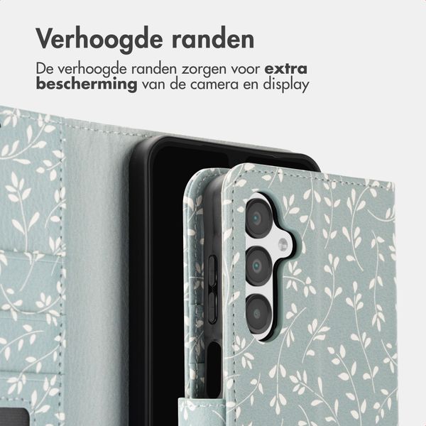 imoshion Design Bookcase Samsung Galaxy A16 - Smoke Green Flowers