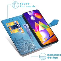 imoshion Mandala Bookcase Samsung Galaxy M31s - Turquoise