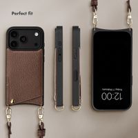 Selencia Nova Phone Case with Cord and Card Holder Apple iPhone 18 Pro Max / 17 Pro Max - Mocha Brown