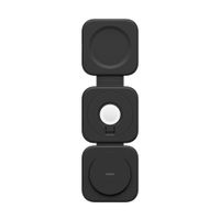Belkin 3-in-1 Magnetisch Draadloos Reislaadstation met Qi2 15W - Zwart
