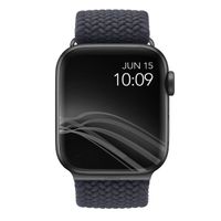 Uniq Aspen Braided bandje Apple Watch Series 1 t/m 10 / SE / Ultra (2) (44/45/46/49 mm) - Granite Grey