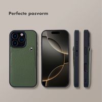 Selencia Riva Backcover met Pashouder Apple iPhone 16 Pro - Sage Green