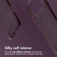 Accezz Leather Back Cover with MagSafe Apple iPhone 17 Pro Max - Heath Purple