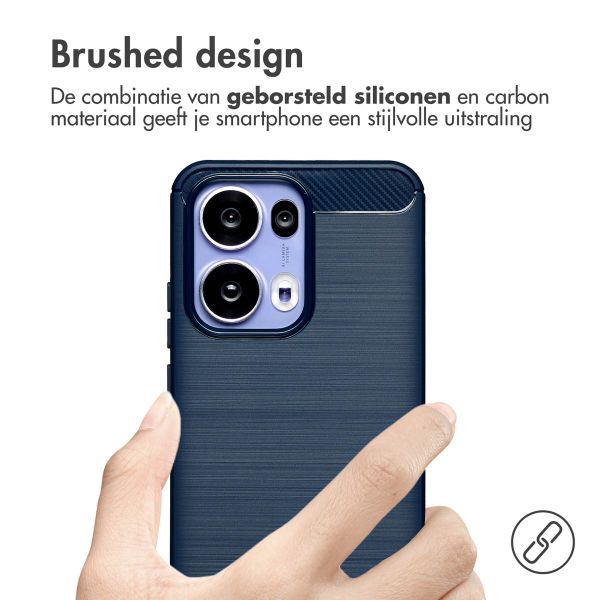 imoshion Brushed Backcover Oppo Reno 13 Pro - Donkerblauw