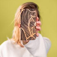 imoshion Design Softcase Bookcase Samsung Galaxy S10 - Golden Leaves
