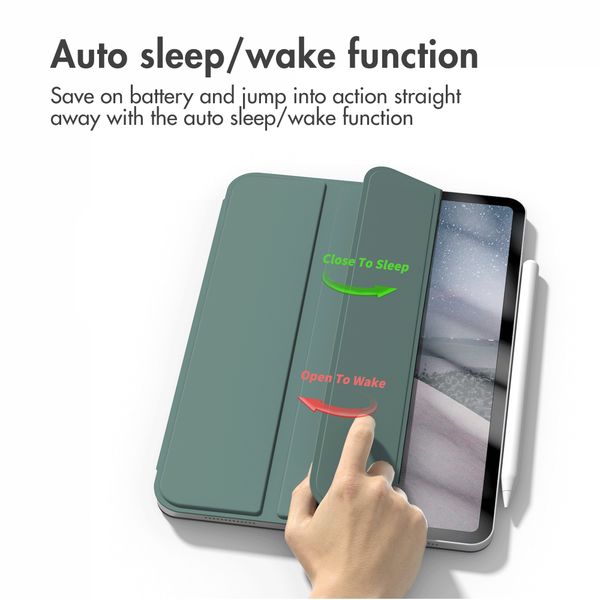 imoshion Magnetic Book Case Apple iPad Air 11 inch (2026) M4 / (2025) M3 / (2024) M2 / Air 5 (2022) / Air 4 (2020) - Dark Green