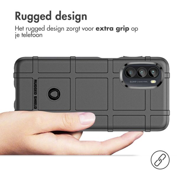 imoshion Rugged Shield Backcover Motorola Moto G52 / G82 - Zwart