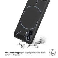 imoshion Brushed Backcover Nothing Phone (2) - Zwart