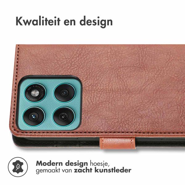 imoshion Luxe Bookcase Motorola Edge 60 Fusion - Bruin