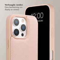 Selencia Nova Telefoonhoes met Koord en Pashouder Apple iPhone 16 Pro - Dusty Rose