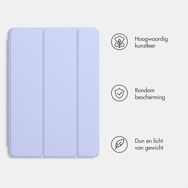 imoshion Trifold Bookcase Samsung Galaxy Tab A11 / A9 8.7 inch - Lila