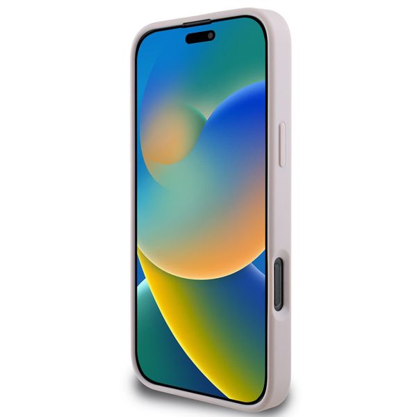 Guess 4G Metal Logo Backcover Apple iPhone 16 Pro - Roze