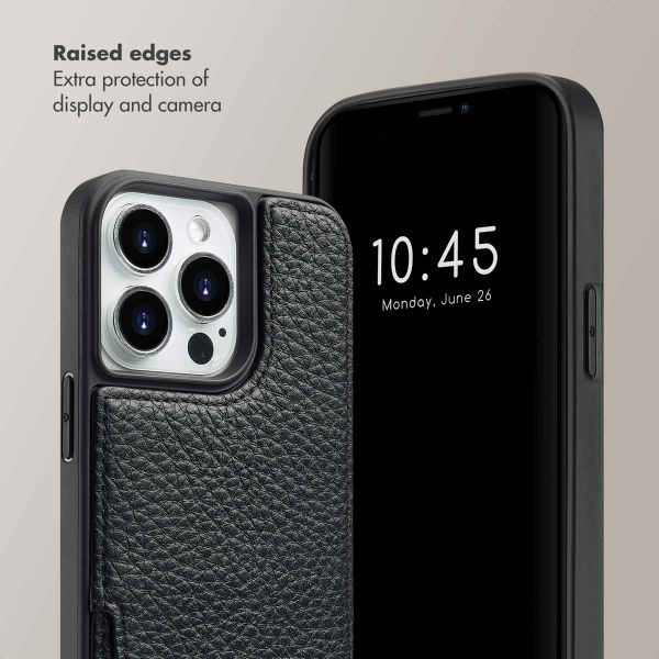 Selencia Nova Phone Case with Cord and Card Holder Apple iPhone 14 Pro - Black