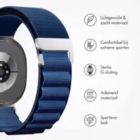 imoshion Nylon Alpine bandje Samsung Galaxy Watch 8 (40/44mm) / Classic (46mm) - Donkerblauw