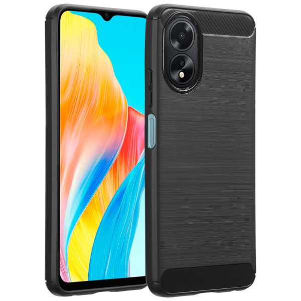 imoshion Brushed Backcover Oppo A18 / Oppo A38 - Zwart