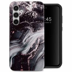 Selencia Vivid Backcover Samsung Galaxy A55 - Chic Marble Black