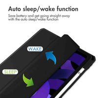 imoshion Trifold Hard Case Book Cover Apple iPad Air 11 inch (2026) M4 / (2025) M3 / (2024) M2 / Air 5 (2022) / Air 4 (2020) - Black
