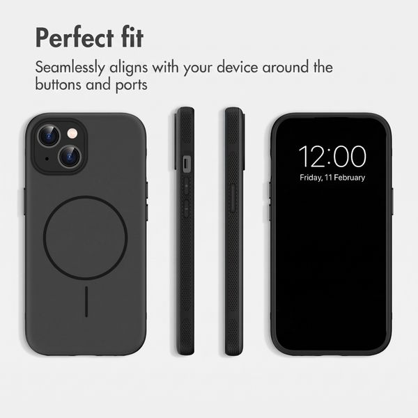 imoshion Colour Back Cover with Thin MagSafe Ring Apple iPhone 15 - Black