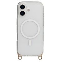 Selencia Rivièra MagSafe Backcover met afneembare haakjes Apple iPhone 16 - Transparant