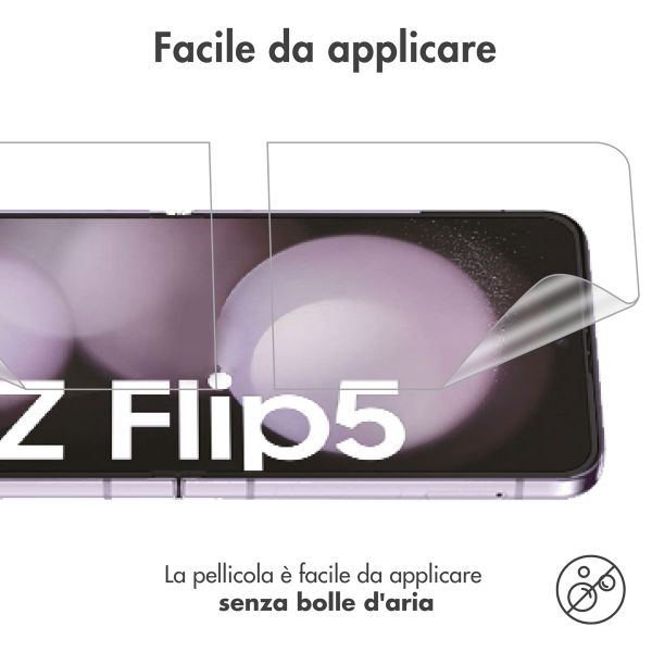 imoshion Screenprotector Folie 3 pack Samsung Galaxy Z Flip 5 / 6 / 7 FE