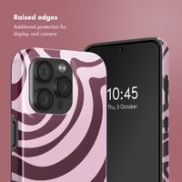 Selencia Vivid Back Cover with MagSafe Apple iPhone 15 Pro - Wavy Swirl Pink Plum