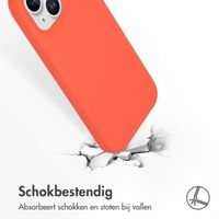 Accezz Liquid Silicone Backcover Apple iPhone 15 - Nectarine