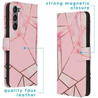 imoshion Design Softcase Bookcase Samsung Galaxy S23 Plus - Pink Graphic