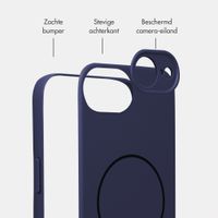 Accezz Grip Backcover met MagSafe Apple iPhone 17e / 16e - Donkerblauw
