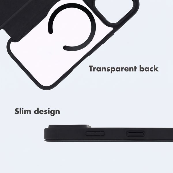 imoshion Transparent Wallet Case with MagSafe Apple iPhone 18 Pro Max / 17 Pro Max - Black