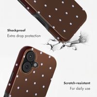 Selencia Vivid Back Cover Apple iPhone 17 - Happy Dots Chocolate