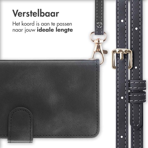 imoshion Bookcase met koord Apple iPhone 12 (Pro) - Zwart