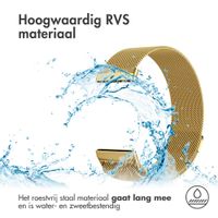 imoshion Milanees magnetisch bandje Fitbit Versa 3 - Maat S - Goud