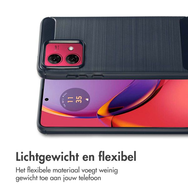 imoshion Brushed Backcover Motorola Moto G84 - Donkerblauw