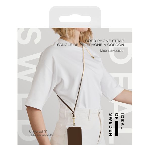 iDeal of Sweden Phone Cord Strap Universal - Mocha Mousse