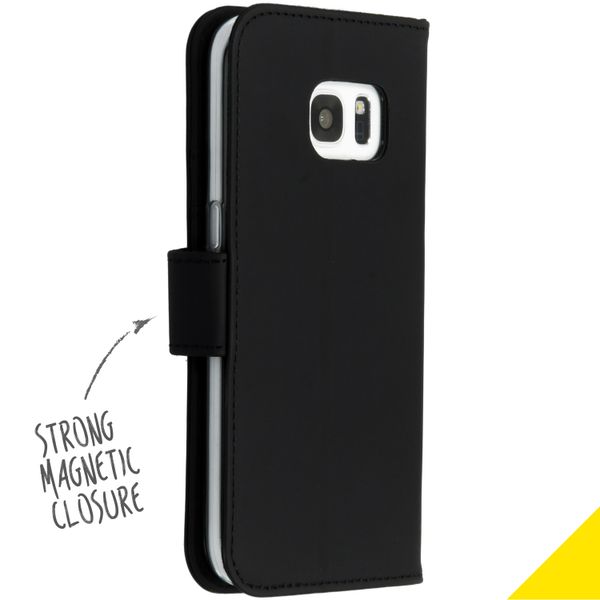 Accezz Wallet Softcase Bookcase Samsung Galaxy S7 - Zwart
