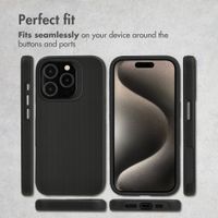 Accezz Tough Back Cover with MagSafe Apple iPhone 15 Pro - Black