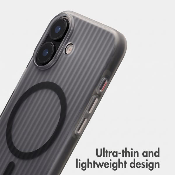 Accezz Lite Case with MagSafe | Fluted | Apple iPhone 16 - Grey