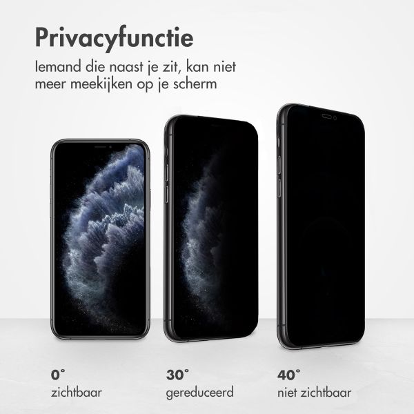Accezz Gehard Glas Privacy Screenprotector Apple iPhone 11 Pro / Xs / X