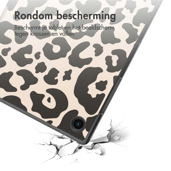 imoshion Trifold Design Bookcase Samsung Galaxy Tab A8 - Leopard