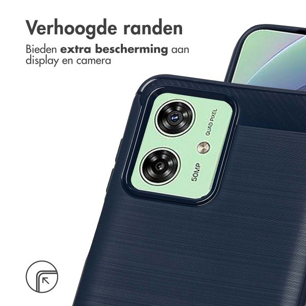 imoshion Brushed Backcover Motorola Moto G54 - Donkerblauw