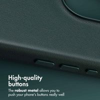 Accezz Leather Back Cover with MagSafe Apple iPhone 16 Pro Max - Cedar Green