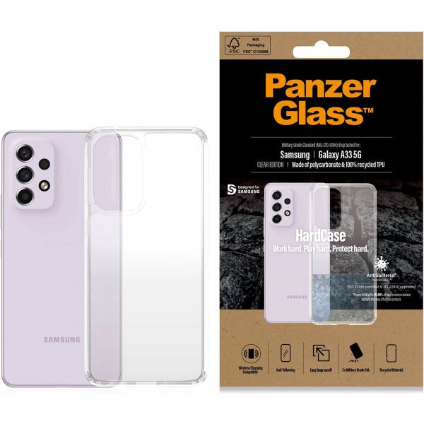 PanzerGlass Hardcase Anti-Bacterial Samsung Galaxy A33 - Transparant