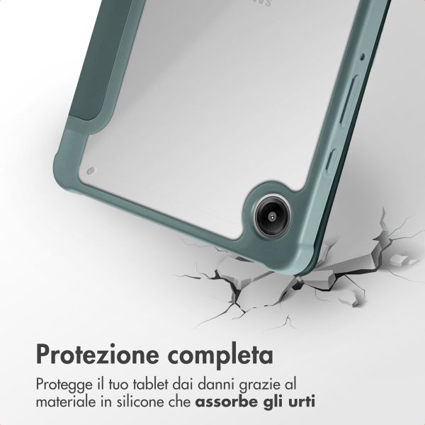 imoshion Origami Bookcase Samsung Galaxy Tab A9 Plus - Donkergroen