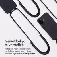 imoshion Color Backcover met afneembaar koord MagSafe Apple iPhone 16 - Zwart